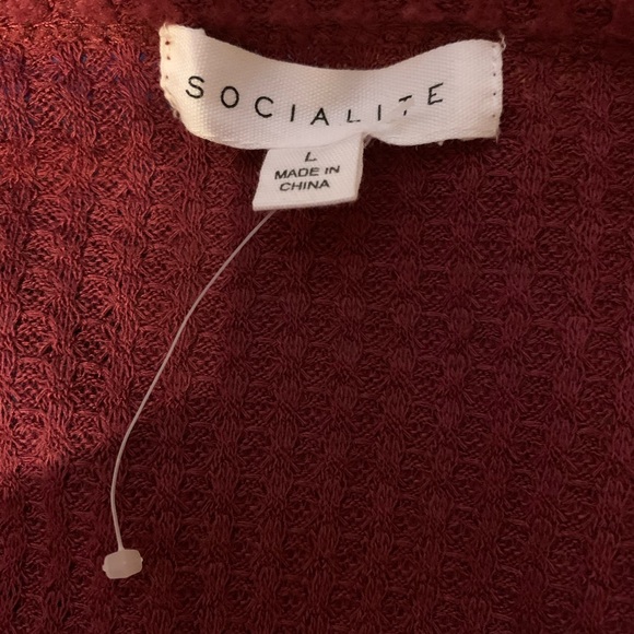 New Socialite Waffle Knit Bodysuit Size Large - Picture 10 of 10